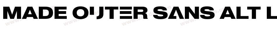 MADE Outer Sans Alt Light PERSONAL USE字体转换